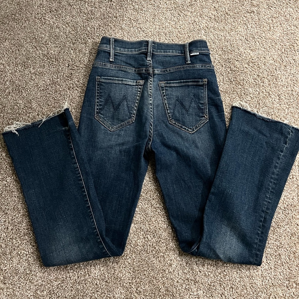MOTHER Hustler Ankle Crop Fray